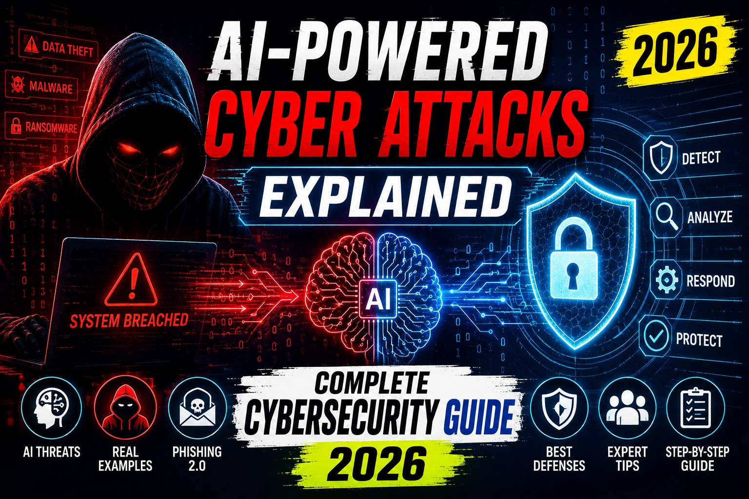 Incrrease In Ai Cyber Attacks AI-Powered Cyber Attacks Explained: Complete Cybersecurity
