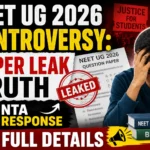 NEET UG 2026 Controversy